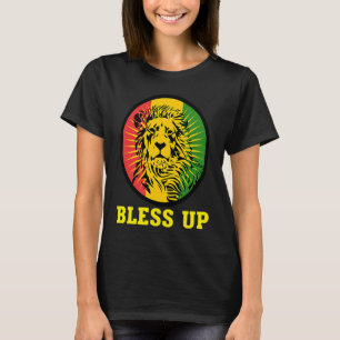 Camiseta Bless Up Reggae Leon Reggae Music Jah Love Rasta I
