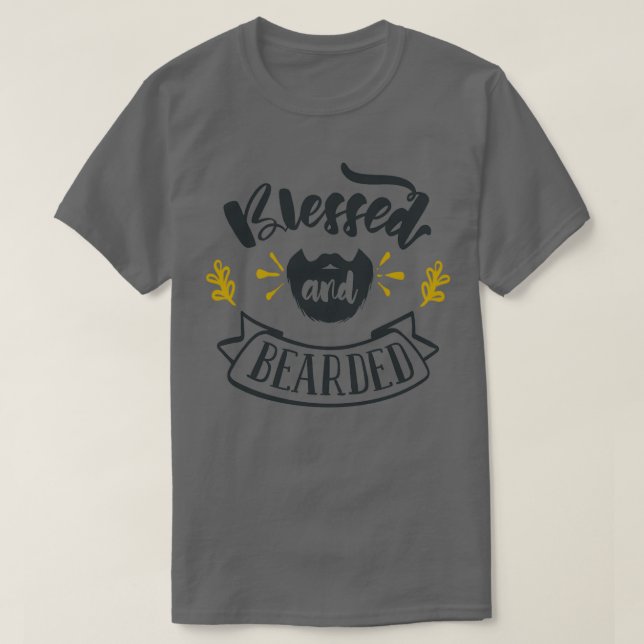 Camiseta Blessed And Bearded Classic TShirt (Diseño del anverso)