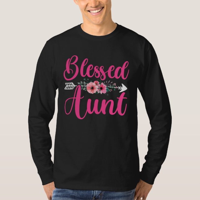 Camiseta Blessed Aunt  Mother s Day Blessed Auntie Sister M (Anverso)