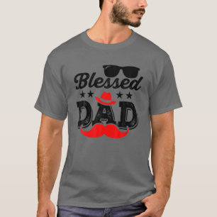 Camiseta Blessed Dad Funny Fathers Day Gorra Sunglass Musta