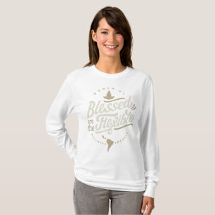Camiseta Blessed es la manga larga flexible