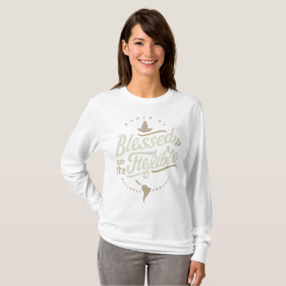 Camiseta Blessed es la manga larga flexible