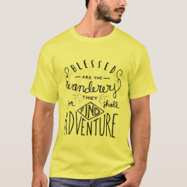 Camiseta Blessed es los hombres puestos letras mano de los