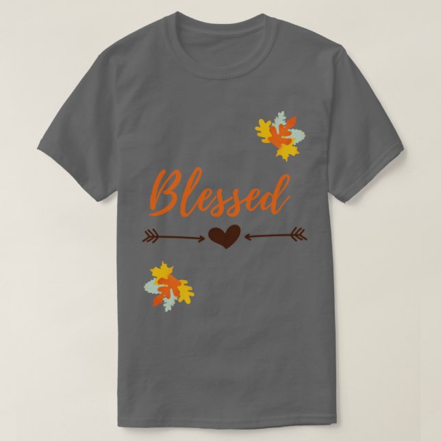 Camiseta Blessed Fall Autumn Design (Diseño del anverso)