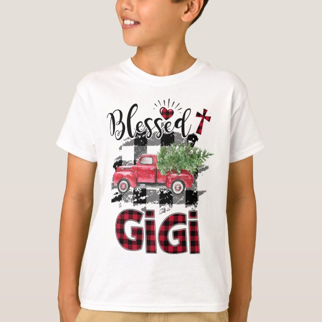 Camiseta Blessed Gigi Navidades de piel roja (Anverso)
