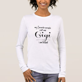 Camiseta Blessed Gigi (texto blanco)