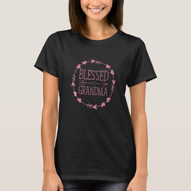 Camiseta Blessed Grandma Grandmother Mother Moms (Anverso)