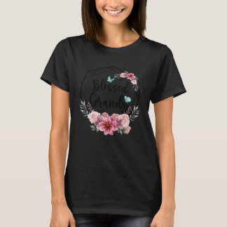 Camiseta Blessed Grandy with Floral Mother s Day 2023