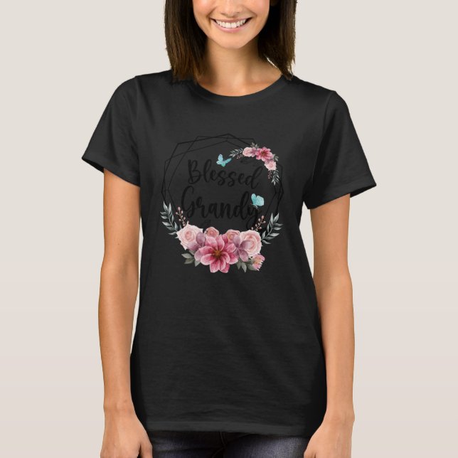 Camiseta Blessed Grandy with Floral Mother s Day 2023 (Anverso)