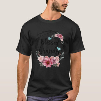 Camiseta Blessed Grandy with Floral Mother s Day 2023
