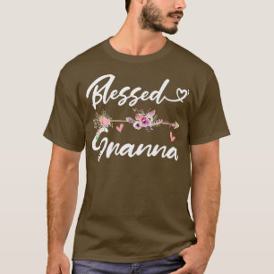 Camiseta Blessed Granna Funny Greatful Flower Family Grand