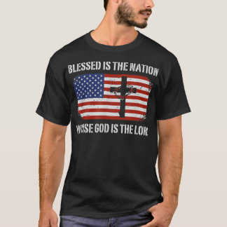 Camiseta Blessed Is The Nation Whose God Is The Lord Psalms