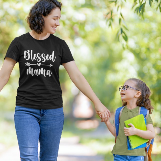 Camiseta Blessed Mama Cute Mom (Subido por el creador)
