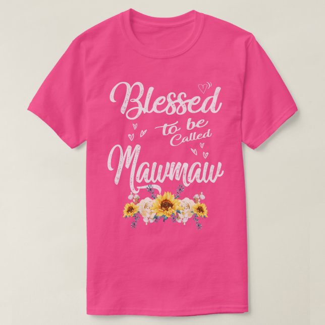 Camiseta Blessed Mawmaw Día de la Madre (Diseño del anverso)