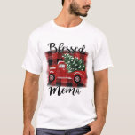 Camiseta Blessed Mema Red Truck Vintage Christmas Tree<br><div class="desc">Blessed Mema Red Truck Vintage Christmas Tree</div>