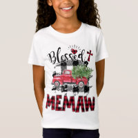 Blessed Memaw Red-plaid Navidades