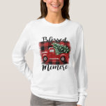 Camiseta Blessed Memere Red Truck Vintage Christmas Tree<br><div class="desc">Blessed Memere Red Truck Vintage Christmas Tree</div>