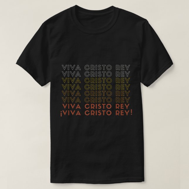 Camiseta Blessed Miguel Pro Viva Cristo Rey Mexican Catholi (Diseño del anverso)