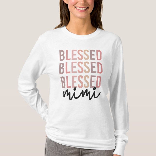 Camiseta Blessed Mimi | Regalos para la abuela Mimi (Anverso)