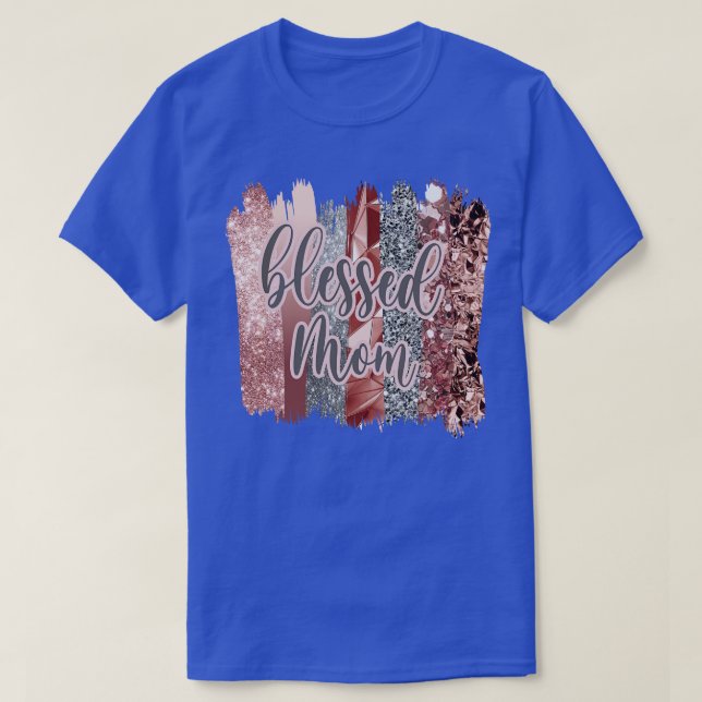 Camiseta Blessed Mom Happy mothers day  (Diseño del anverso)