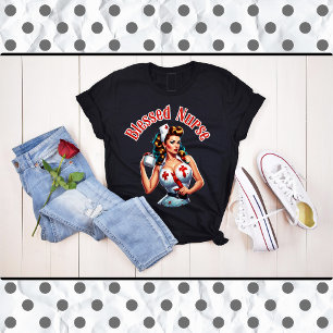 Camiseta Blessed Nurse Pinup