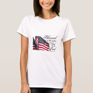 Camiseta Blessed patriótica es la nación