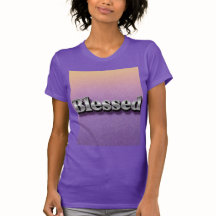 Blessed Purple Purpurina Slim Fit T-Shirt