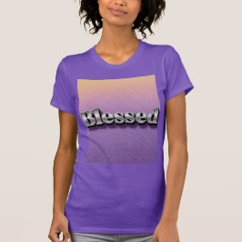 Camiseta Blessed Purple Purpurina Slim Fit T-Shirt