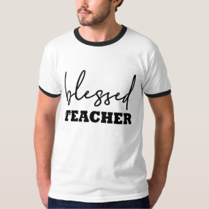 Camiseta Blessed Teacher Typography