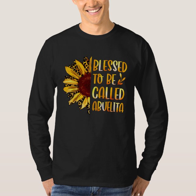 Camiseta Blessed To Be Called Abuelita Cute Sunflower Mothe (Anverso)