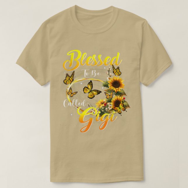 Camiseta Blessed to be called Gigi  Sunflower Lovers Mom Gr (Diseño del anverso)