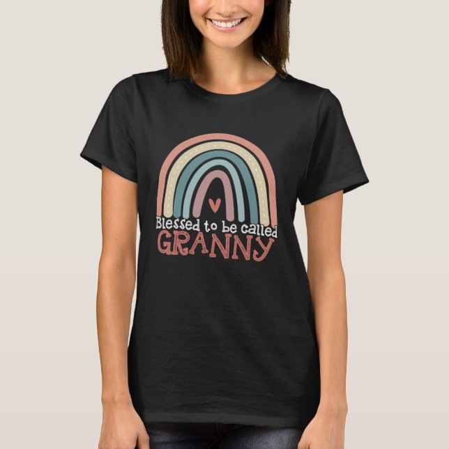 Camiseta Blessed To Be Called Granny Boho Rainbow Mothers D (Anverso)