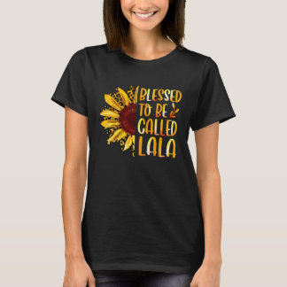 Camiseta Blessed To Be Called Lala Cute Sunflower Mothers D