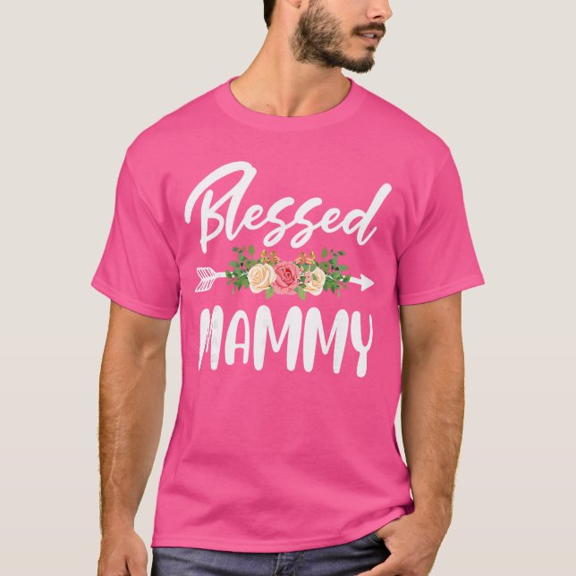 Camiseta Blessed to be called Mammy Floral Arrow Design Mot (Anverso)