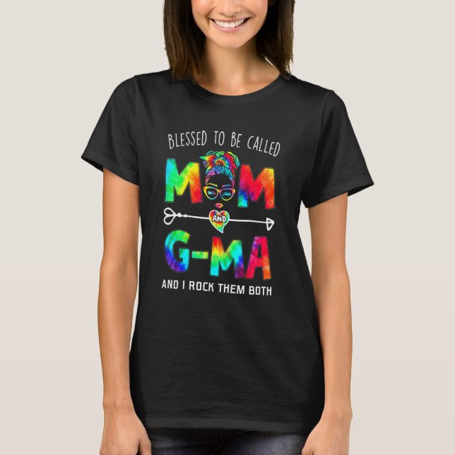 Camiseta Blessed To Be Called Mom And G Ma Mother's Day (Anverso)