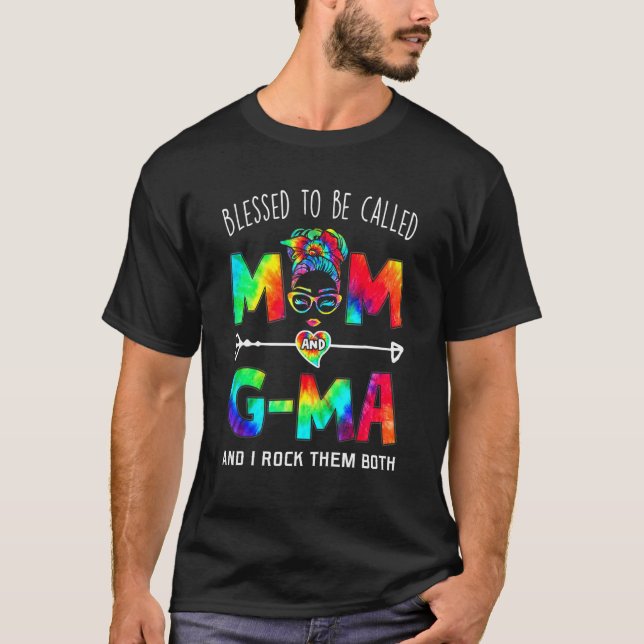 Camiseta Blessed To Be Called Mom And G Ma Mother's Day (Anverso)