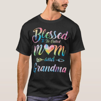 Camiseta Blessed To Be Called Mom And Grandma Floral Mother