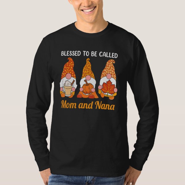 Camiseta Blessed To Be Called Mom And Nana Women Christmas  (Anverso)