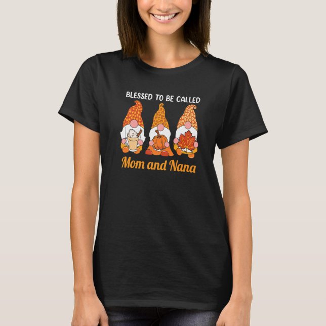 Camiseta Blessed To Be Called Mom And Nana Women Christmas  (Anverso)