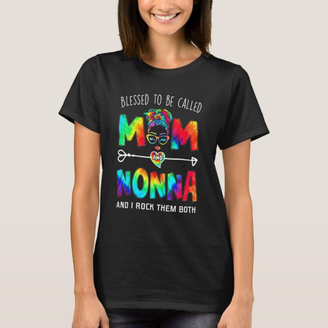 Camiseta Blessed To Be Called Mom And Nonna Mother's Day (Anverso)