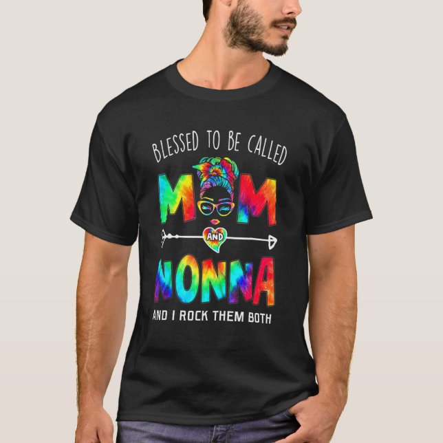 Camiseta Blessed To Be Called Mom And Nonna Mother's Day (Anverso)
