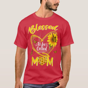 Camiseta Blessed To Be Called Mom Cute Sunflower Mothers Da