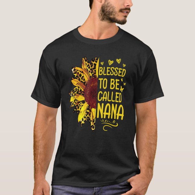 Camiseta Blessed To Be Called Nana Thankful Sunflowers (Anverso)