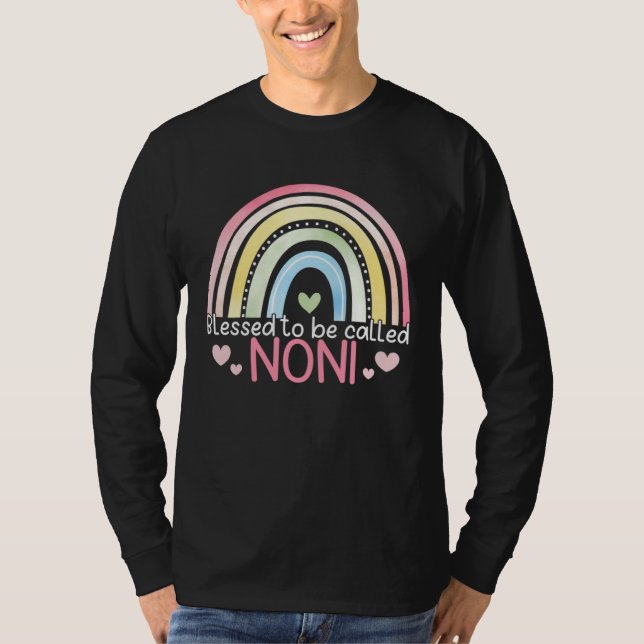 Camiseta Blessed To Be Called Noni Rainbow Mother s Day Bes (Anverso)