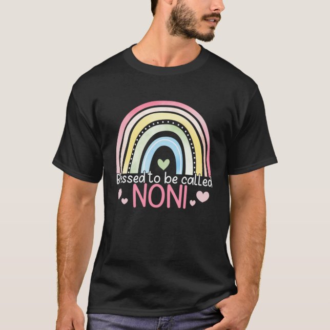 Camiseta Blessed To Be Called Noni Rainbow Mother s Day Bes (Anverso)