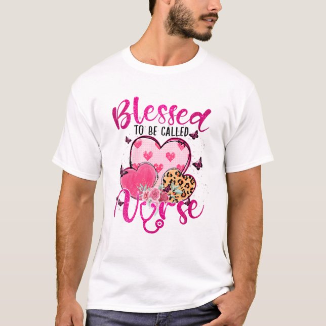 Camiseta Blessed To Be Called Nurse Heart (Anverso)