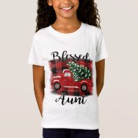 Blessed Tunt Red Truck Vintage Christmas Tree