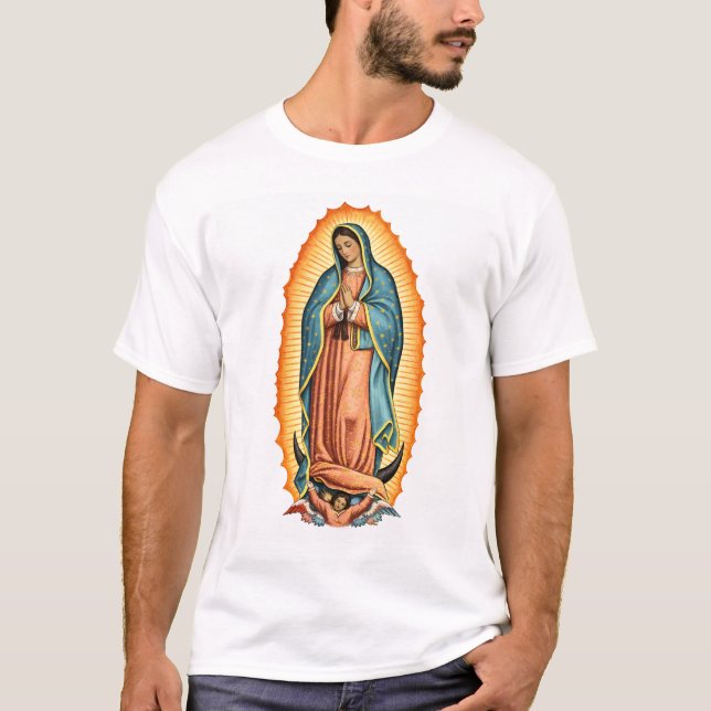 Camiseta Blessed Virgin of Guadalupe Men's Tee Shirt (Anverso)