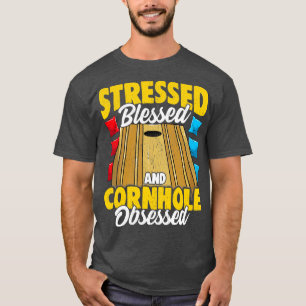 Camiseta Blessed Y Cornhole Obssed Bag Toss Ga