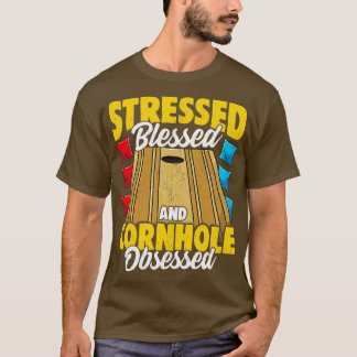 Camiseta Blessed Y Cornhole Obssed Bag Toss Ga
